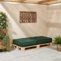 vidaXL Модулен диван зелен 70x70x36 плат, снимка 3