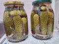 Кисели краставички 1 литър буркан, снимка 1