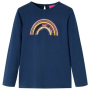 Детска тениска с дълъг ръкав, нейви синьо, 128（SKU:14287, снимка 1 - Детски тениски и потници - 44738579
