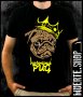Черна тениска с щампа NOTORIOUS PUG, снимка 1 - Тениски - 41970815