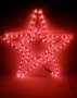 Червена Фигура Звезда и Камбана с Лед червен Светещ маркуч Коледа, снимка 2