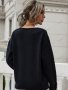 Дамски широк пуловер с маншет и копчета, 2цвята - 023, снимка 5