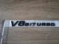 черен надпис Mercedes Benz V8 Biturbo, снимка 3
