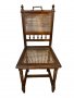 Стар ръчно изработен ратанов стол. №3280, снимка 1 - Антикварни и старинни предмети - 39247991