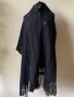 Черен шал Gai Mattiolo/ голям шал тип одеало, снимка 3
