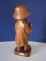 Красива Стара Дървена Фигура Момченце Белгия , снимка 8