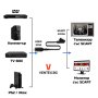 HDMI към SCART преобразувател за приемник телевизор DVD хдми скарт, снимка 2