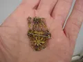СТАРА ВЪЗРОЖДЕНСКА СРЕБЪРНА БРОШКА ТРЕПКА ФИЛИГРАН , снимка 5