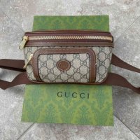 Чантичка за кръст Гучи Оригинална Supreme Кожа Колан Gucci Belt Bag, снимка 1 - Чанти - 38411015