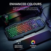 Нова механична игрална клавиатура преносима кабелна с LED подсветка, снимка 6 - Други - 39022172