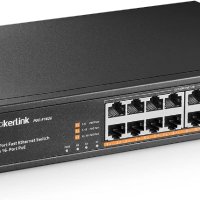 MokerLink 16-портов PoE switch с 2 Gigabit Uplink Ethernet порт, снимка 1 - Суичове - 41905052