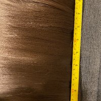Екстеншън права кестенява коса ред с клипси 55см синтетика, снимка 7 - Продукти за коса - 38989816