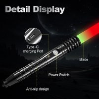 Нов светлинен меч с 11 цвята и звук USB акумулаторен Деца Подарък, снимка 4 - Други - 42415540
