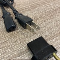 Kawasaki KS-20 + KB205A захранваш кабел За SHARP&SANYO  vintage retro power cord , снимка 3 - Радиокасетофони, транзистори - 44402795