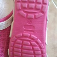 Розово бели  детски чехли джапанки тип Crocs, снимка 9 - Детски сандали и чехли - 35873880