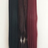 Опашки и плитки - черна, червена, кестенява опашка  60-65-85-90 см., снимка 2 - Аксесоари за коса - 39090738