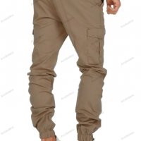 Мъжки едноцветни карго панталони с шнурове, 3цвята - 023, снимка 6 - Панталони - 39449420