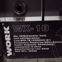 Суб бас WORK WX-18, снимка 4 - Други - 36035422