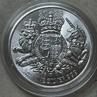 1 oz Сребърна монета "Кралския Герб" 2023 - Великобритания, снимка 3 - Нумизматика и бонистика - 42228661