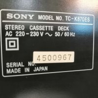 Sony tc-k870es, снимка 8 - Декове - 44475518