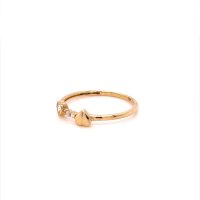 Златен дамски пръстен 0,97гр. размер:56 14кр. проба:585 модел:20020-2, снимка 3 - Пръстени - 42528399