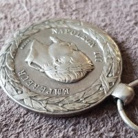 Френски империален възпоменателен медал от Италианката кампания 1859, снимка 5 - Антикварни и старинни предмети - 41344222