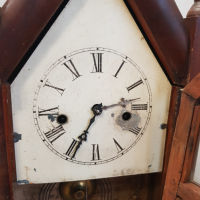 Стар античен механичен настолен часовник, снимка 5 - Антикварни и старинни предмети - 36332920