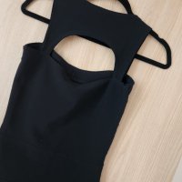Черна бандажна рокля, снимка 3 - Рокли - 41122091