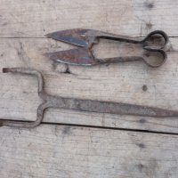 Кована ножица, снимка 1 - Антикварни и старинни предмети - 36005682