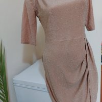 Бляскава розова рокля, снимка 9 - Рокли - 41458309