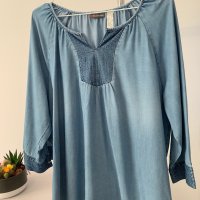 Дънкова блуза в размер L, снимка 7 - Блузи с дълъг ръкав и пуловери - 44175192