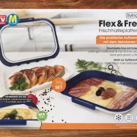 Livington Flex & Fresh Tray Set- комплект плоски кутии за съхранение 4БР., снимка 3 - Други стоки за дома - 41184983