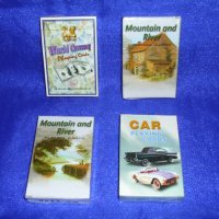 Тесте 52 карти - коли, валути, реки (колекционерски), снимка 1 - Карти за игра - 42056414