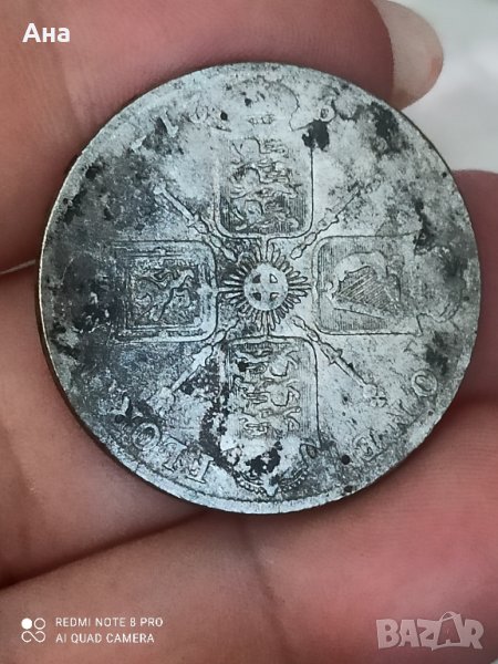 1 Флорин 1921 Великобритания сребро

, снимка 1