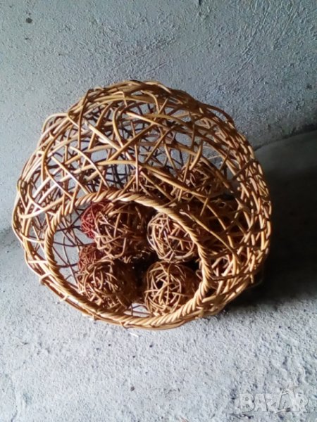 Сфера кълбо ратан с топки, снимка 1