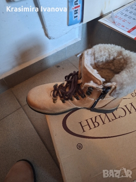 дамски боти естествени, снимка 1