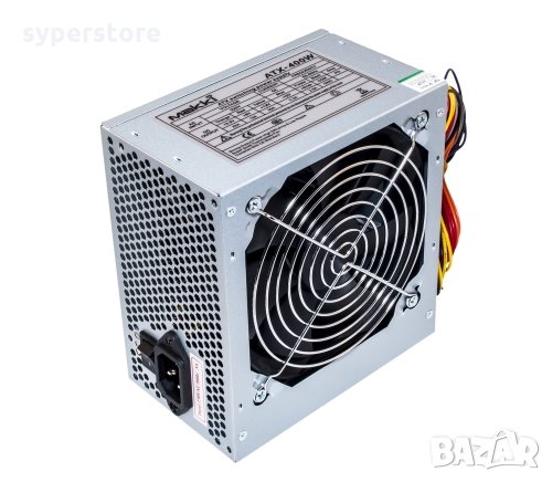 Захранване за настолен компютър Makki ATX400 Сребристо 400W 120mm Вентилатор, снимка 1