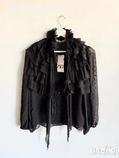 ZARA черна риза, снимка 1
