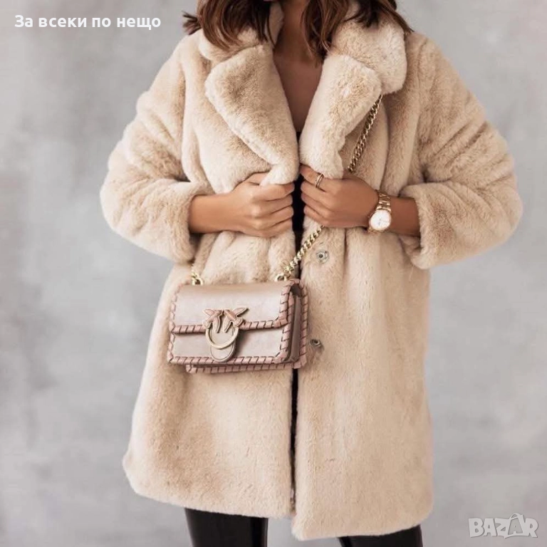 Дамско Пухено Яке - Налични Различни Цветове Код EN19, снимка 1