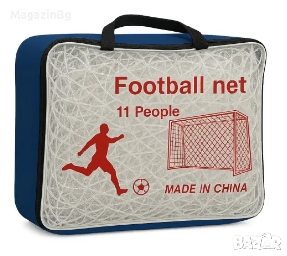 Мрежа за футболна врата 7.32х2.44 м , Комплект Два броя, снимка 1