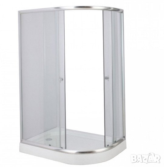 Душ кабина Касия, лява, Варна, матирани стъкла, снимка 1