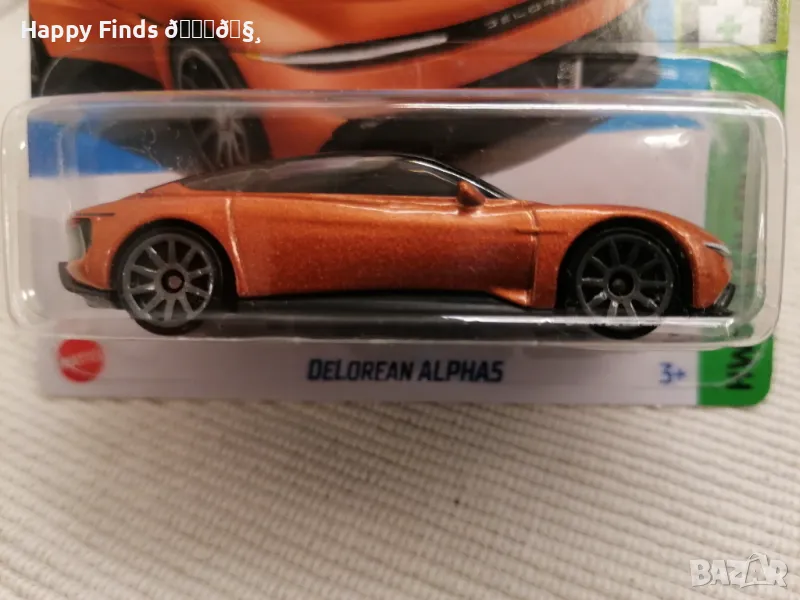 💕🧸 Hot Wheels Delorean Alphas HW Green Speed, снимка 1