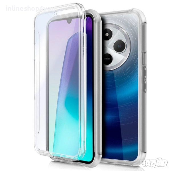 Прозрачен 360° Градуса Кейс за Xiaomi Poco C75, снимка 1