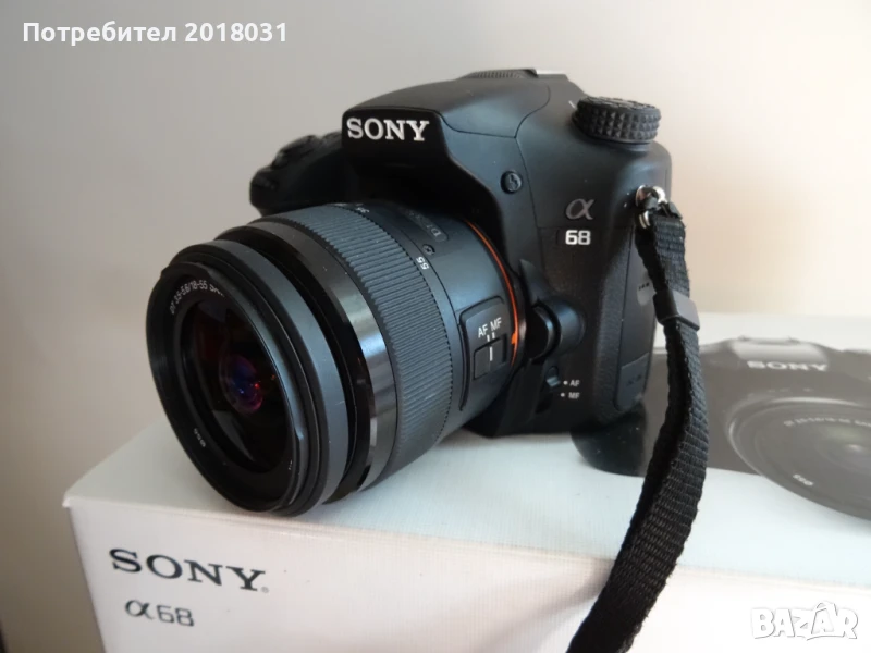 Sony a68 (IBIS: 5-осева стаб. на матрицата) + 18-55mm, снимка 1