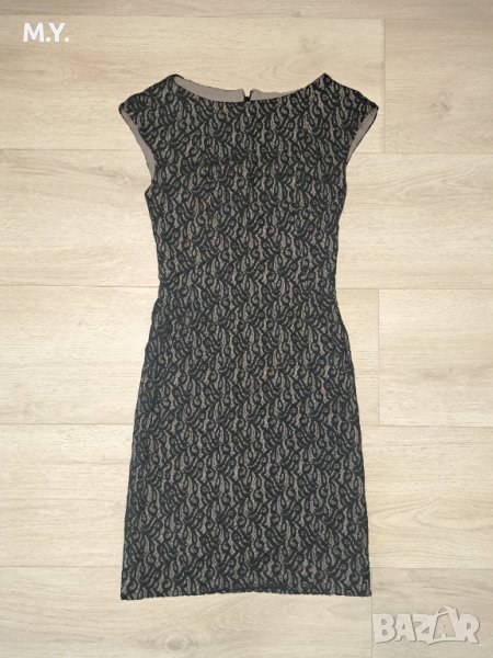 Маркова елегантна рокля дантела С, снимка 1