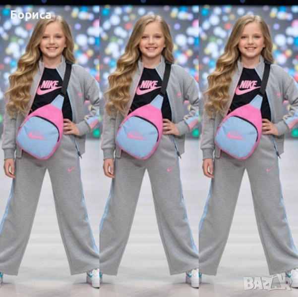 Детски комплект 4 части с блузка и чанта, 6-7г 💥, снимка 1