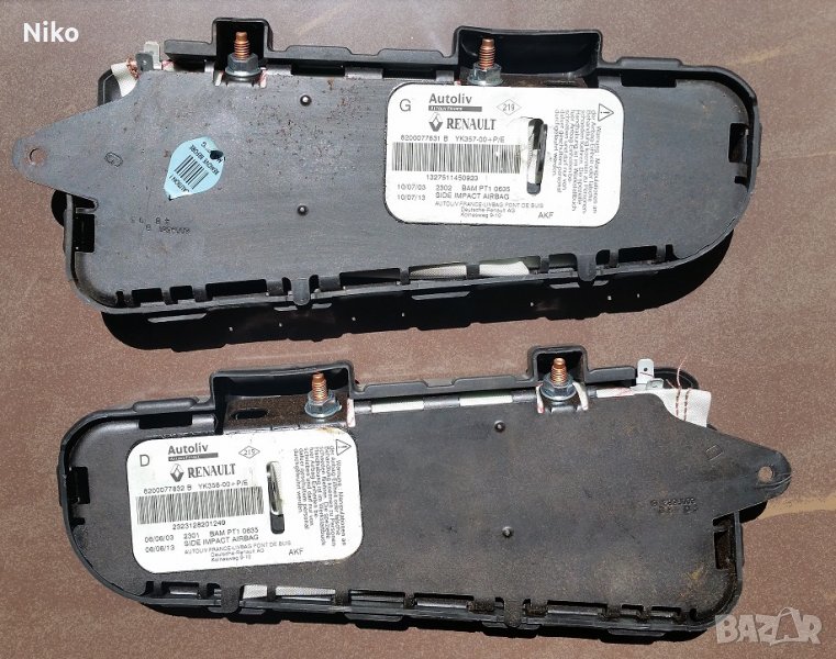 Продавам странични въздушни възглавници за RENAULT SCÉNIC II 2005, снимка 1