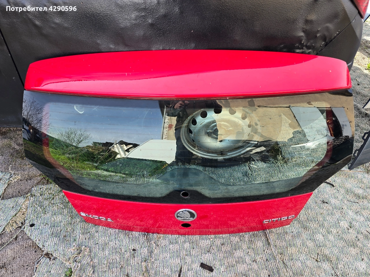 Заден капак / врата / багажник / стъкло Skoda Citigo / Шкода Ситиго , снимка 1