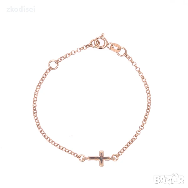 Златна детска гривна 1,25гр. 13,0см. 14кр. проба:585 модел:32199-2, снимка 1