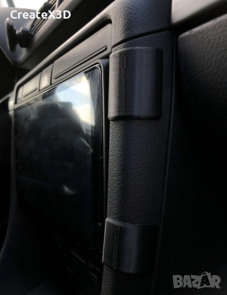 Капачета за мястото на държача за телефон Audi A4 B6/87 2002 - 2008г., снимка 1